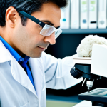 A Textile Scientist Examining Fibers**

"A textile scientist in a clean, modern laboratory, wearing a lab coat and safety glasses, examining cotton fibers under a microscope, fully clothed, appropriate attire, safe for work, professional, perfect anatomy, natural proportions, well-lit scene, focus on the fiber structure, educational setting, high quality, detailed texture of the cotton fibers, modest environment, family-friendly."

**