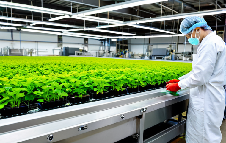 섬유기사 실무 프로젝트 사례 - Fabric Testing Lab**

A brightly lit fabric testing laboratory, showing a technician in a lab coat c...