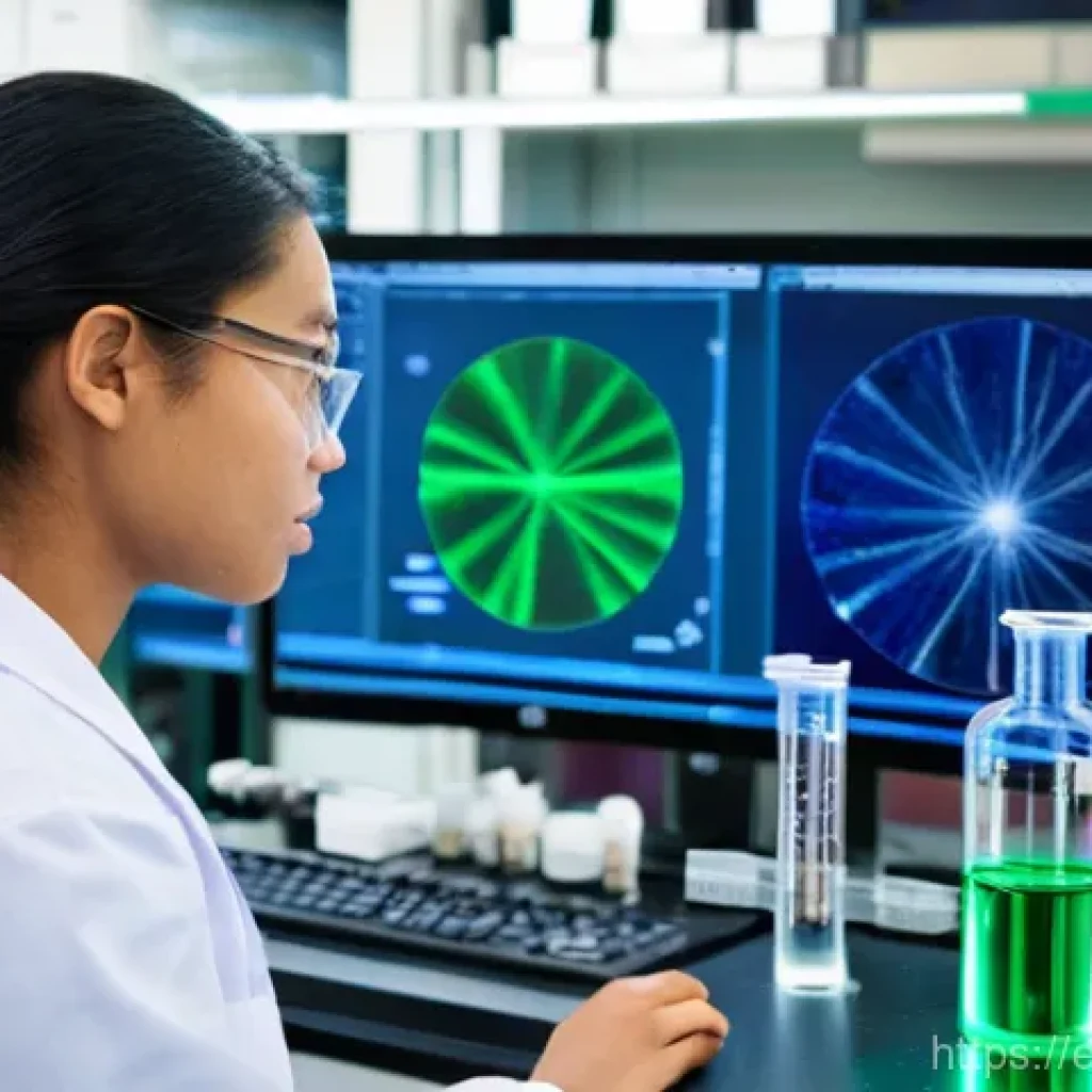 섬유기사와 시험 준비의 효과적인 방법 - **Prompt 1: Deep Dive into Fiber Material Science**
    "A bright, naturally lit university laborato...