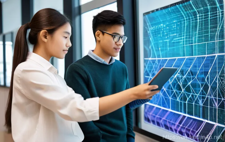 섬유기사와 시험 준비의 효과적인 방법 - **Prompt 1: Deep Dive into Fiber Material Science**
    "A bright, naturally lit university laborato...