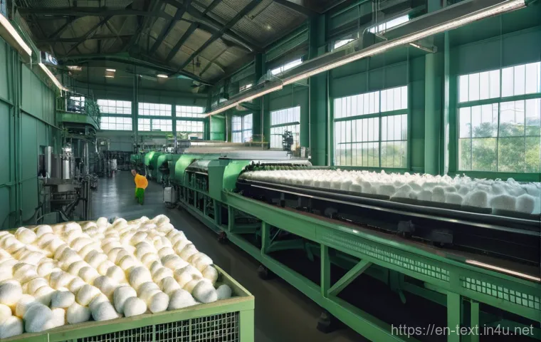 섬유기사 시험 교재 추천 - **Prompt:** A dynamic, cutting-edge scene within a futuristic textile innovation lab. A diverse team...