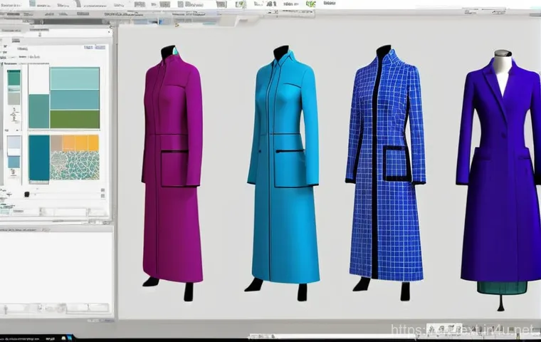 섬유기사와 CAD 활용 - **Digital Loom: Precision Pattern Design**
    "A contemporary textile designer, in their late 20s t...
