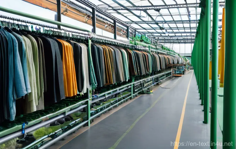 섬유기사 자격증 취득 후의 전망 - The Digital Weave: AI and Robotics in Textile Innovation**

"A futuristic, brightly lit textile rese...