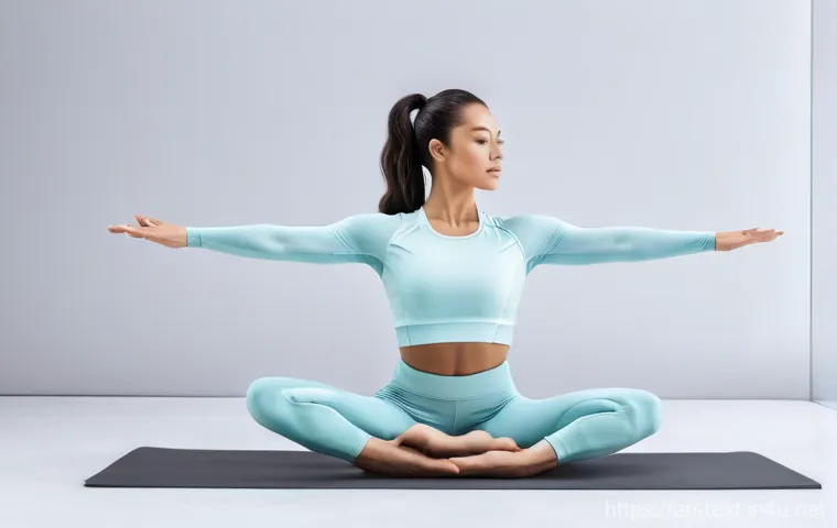 섬유기사와 관련 업계 전망 - **Prompt: High-Performance Smart Athletic Wear**
    A female athlete, mid-20s, with a fit physique,...