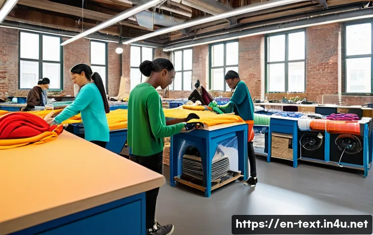 섬유기사 실기시험 문제 예측 - **Prompt:** A diverse group of young, fashionable individuals, dressed in stylish, non-revealing clo...