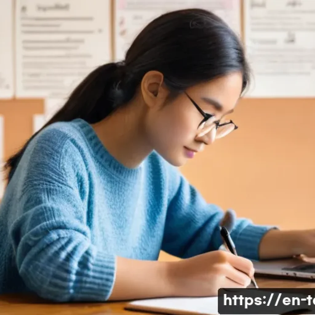 섬유기사와 시험 준비의 전략 - **Prompt:** A focused, diverse young woman in her early 20s, wearing comfortable yet stylish casual ...