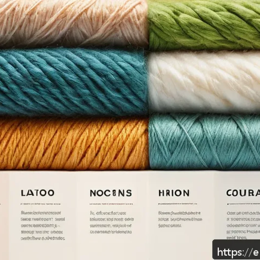 섬유기사 필기시험의 준비 단계 - A detailed educational illustration showcasing various fiber types used in textiles, featuring natur...