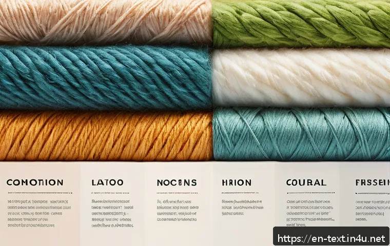 섬유기사 필기시험의 준비 단계 - A detailed educational illustration showcasing various fiber types used in textiles, featuring natur...