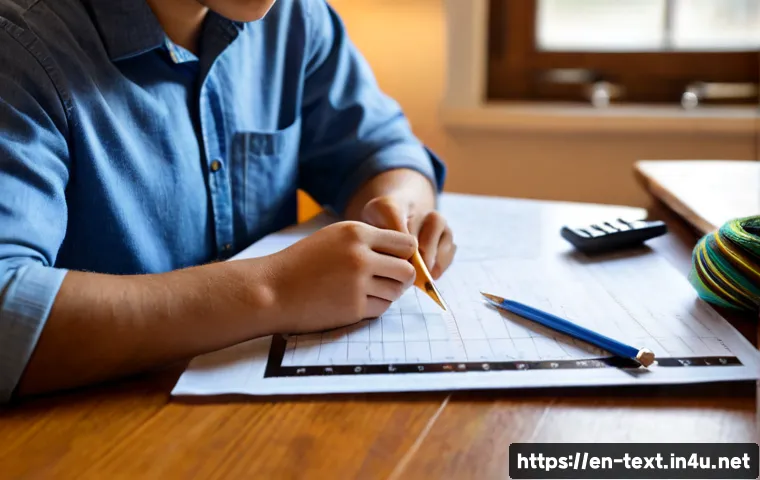 Home 17 섬유기사 필기 시험 난이도 - Photorealistic textile engineering student studying for a challenging written certification exam at ...